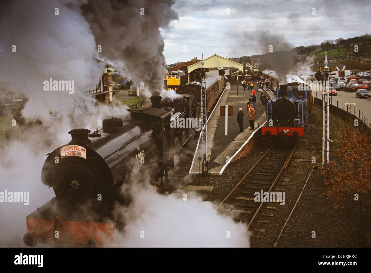 Santa's Polar Express a Bo'ness Station Foto Stock