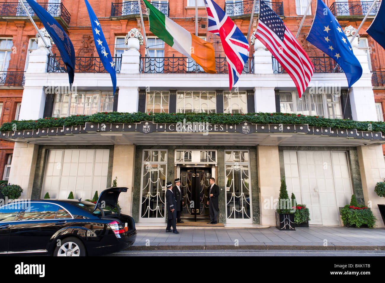 Il Claridges Hotel, Mayfair, London, Regno Unito Foto Stock