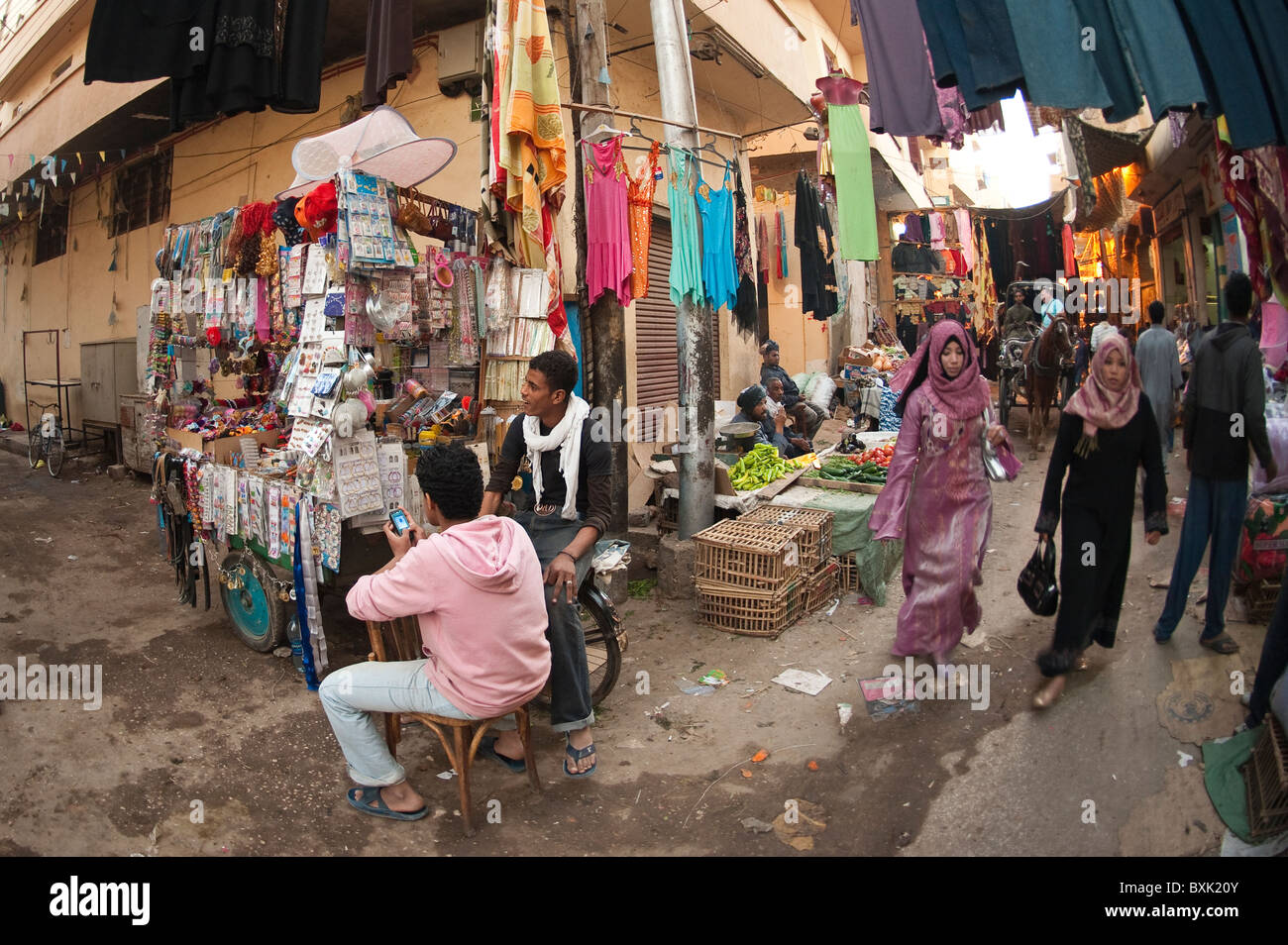 Egitto Luxor. El Souk mercato. Foto Stock