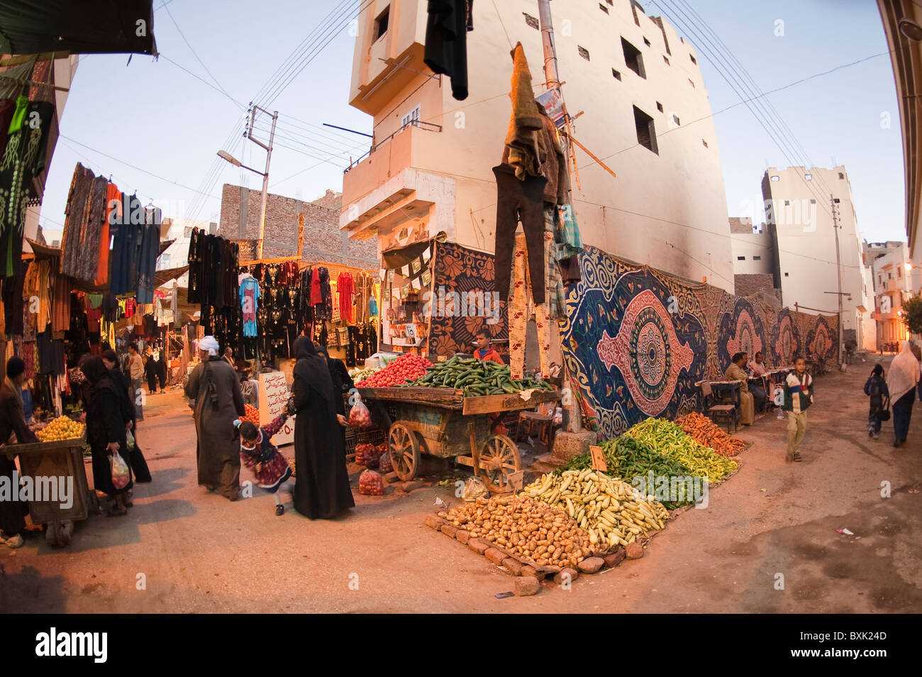 Egitto Luxor. El Souk mercato. Foto Stock