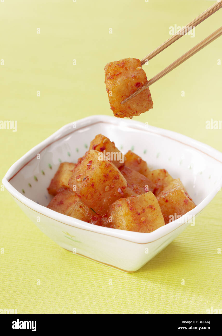 Il radicchio bianco kimchi Foto Stock