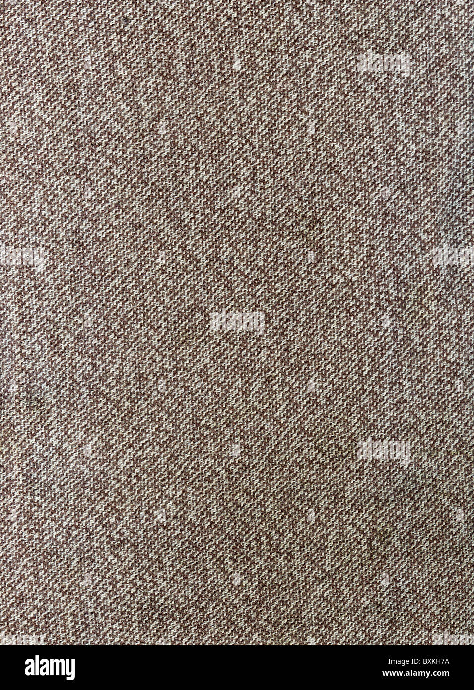 Il lino naturale a strisce di tessuto a trama sfondo tessili Foto Stock