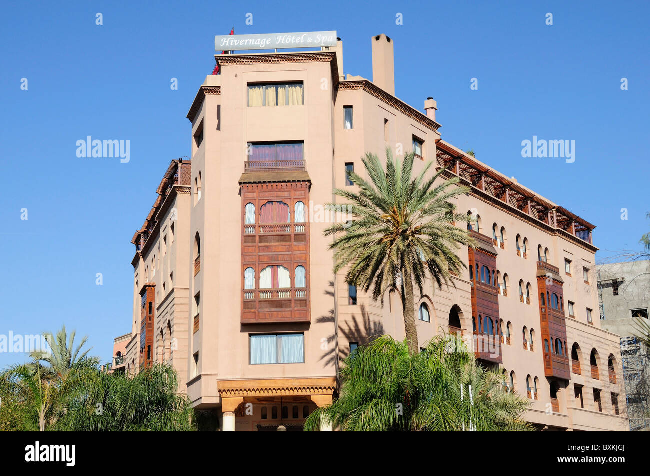 Esterno dell'Hivernage Spa Hotel a Hivernage in Marrakech Foto Stock