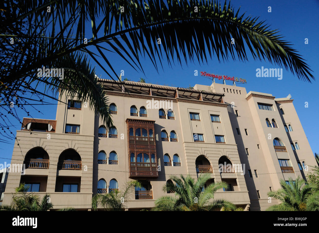 Esterno dell'Hivernage Spa Hotel a Hivernage in Marrakech Foto Stock