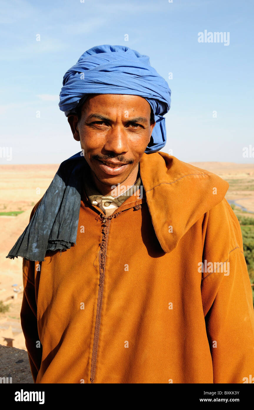 Guida Berber, Ait Benhaddou Foto Stock