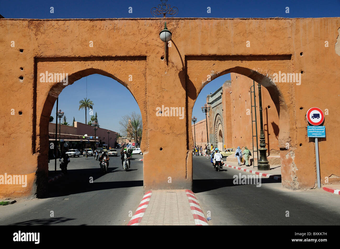Bab Er Robb cancello vicino Kasbah di Marrakech Foto Stock