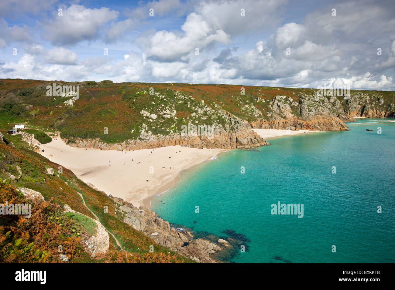 Porthcurno Foto Stock