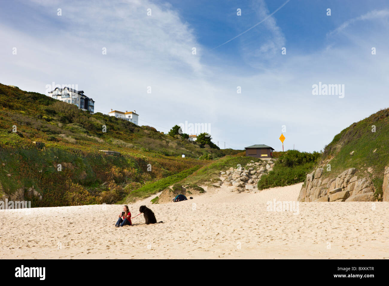 Porthcurno Foto Stock