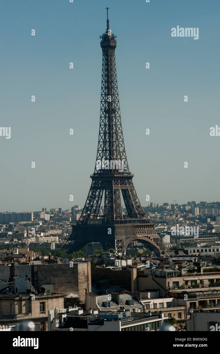 Parigi, Francia, Torre Eiffel Foto Stock