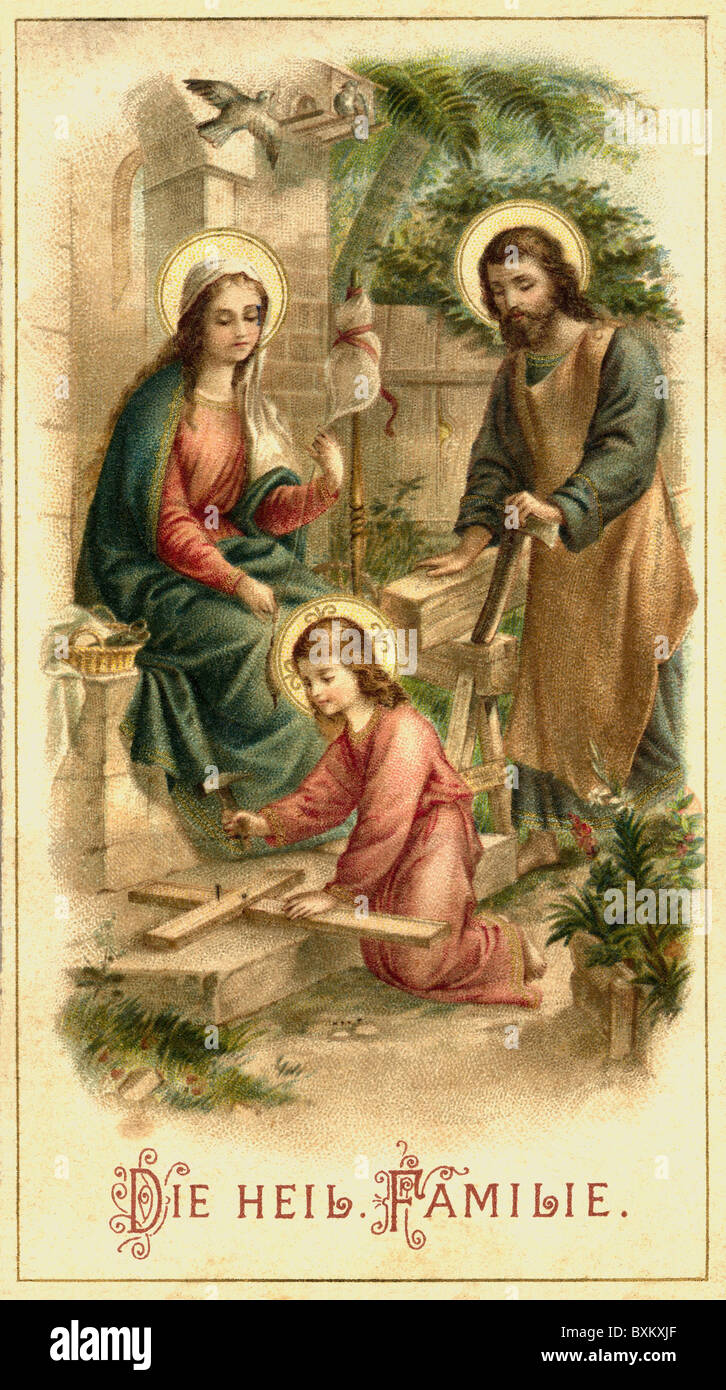 Religione, Cristianesimo, Sacra Famiglia, illustrazione, Germania