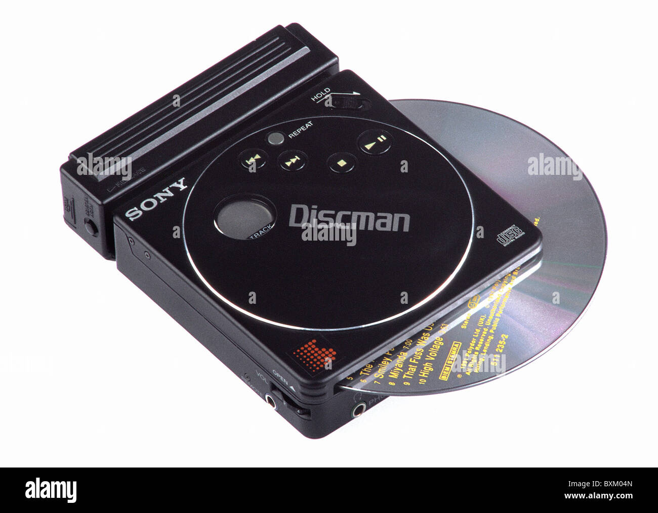 Elettronica, lettore CD, Sony D-88, Discman, Giappone, 1988, anni ottanta, anni ottanta, XX secolo, storico, storico, elettronica di consumo, elettronica di intrattenimento, home entertainment, giapponese, Made in Japan, CD, lettore CD, clipping, cut out, Los collection, audio, suono, D 88, D88, cut-out, cut-outs, Additional-Rights-clearences-non disponibili Foto Stock