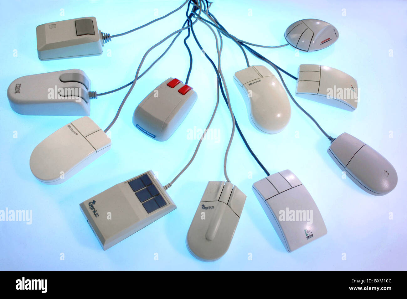 ufficio, attrezzature per ufficio, mouse per computer, USA, modelli diversi, 1984 - 1995, diritti aggiuntivi-clearences-non disponibile Foto Stock