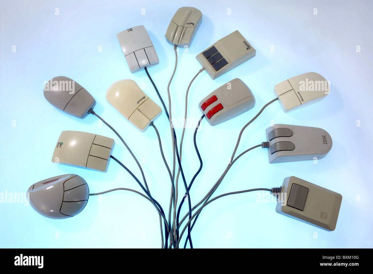 ufficio, attrezzature per ufficio, mouse per computer, USA, modelli diversi, 1984 - 1995, diritti aggiuntivi-clearences-non disponibile Foto Stock