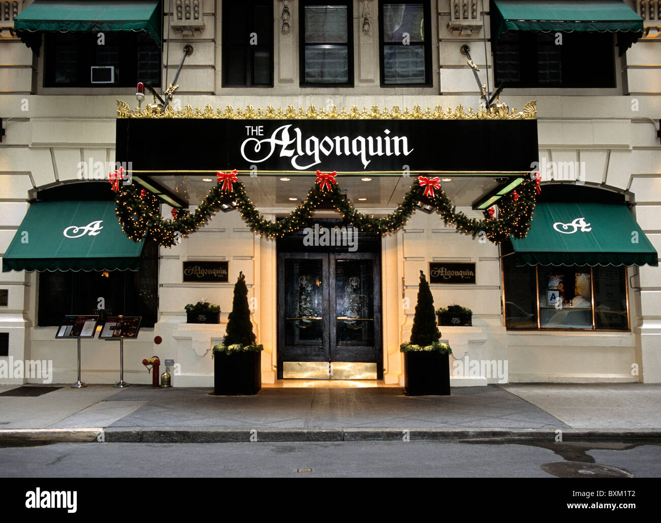 La città di New York Algonquin Hotel USA Foto Stock