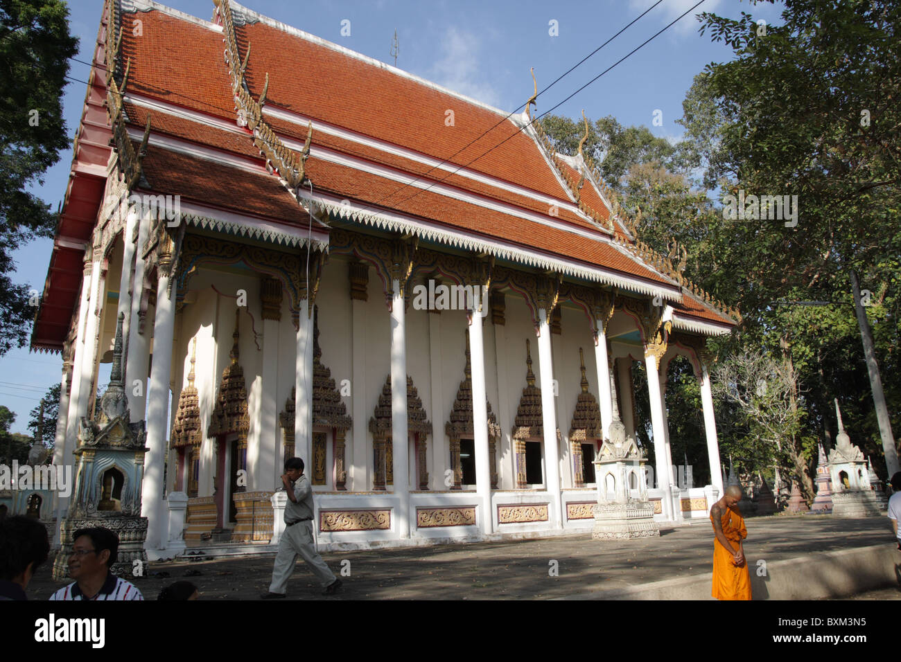 Costruzione del tempio in Thailandia Foto Stock