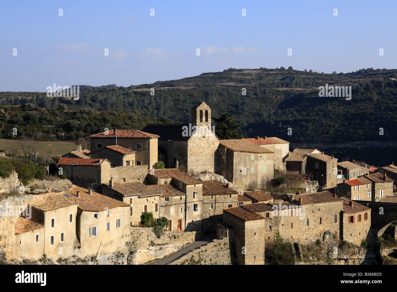 Minerve, villaggio arroccato e uno dei più bei villaggi di Francia Foto Stock