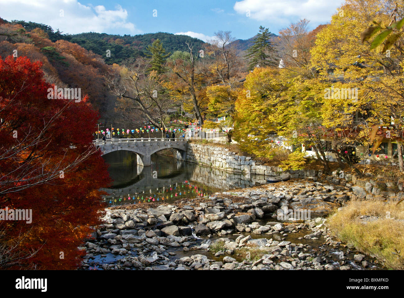 Magoksa tempio buddista, Corea del Sud Foto Stock