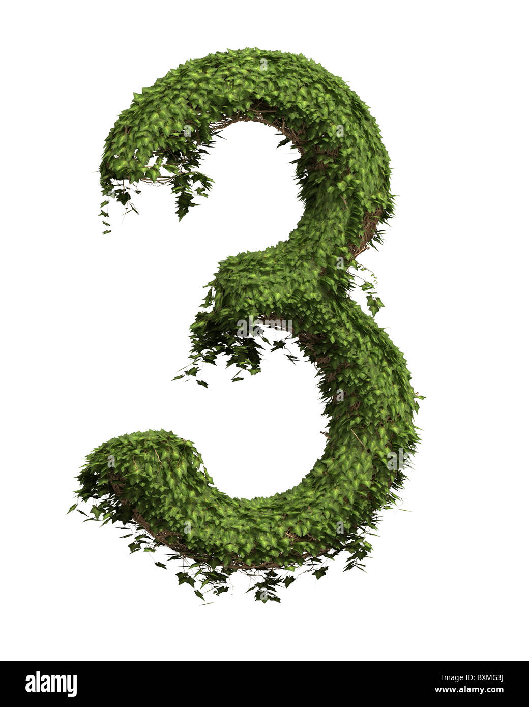 Il numero 3 - Edera Foto Stock