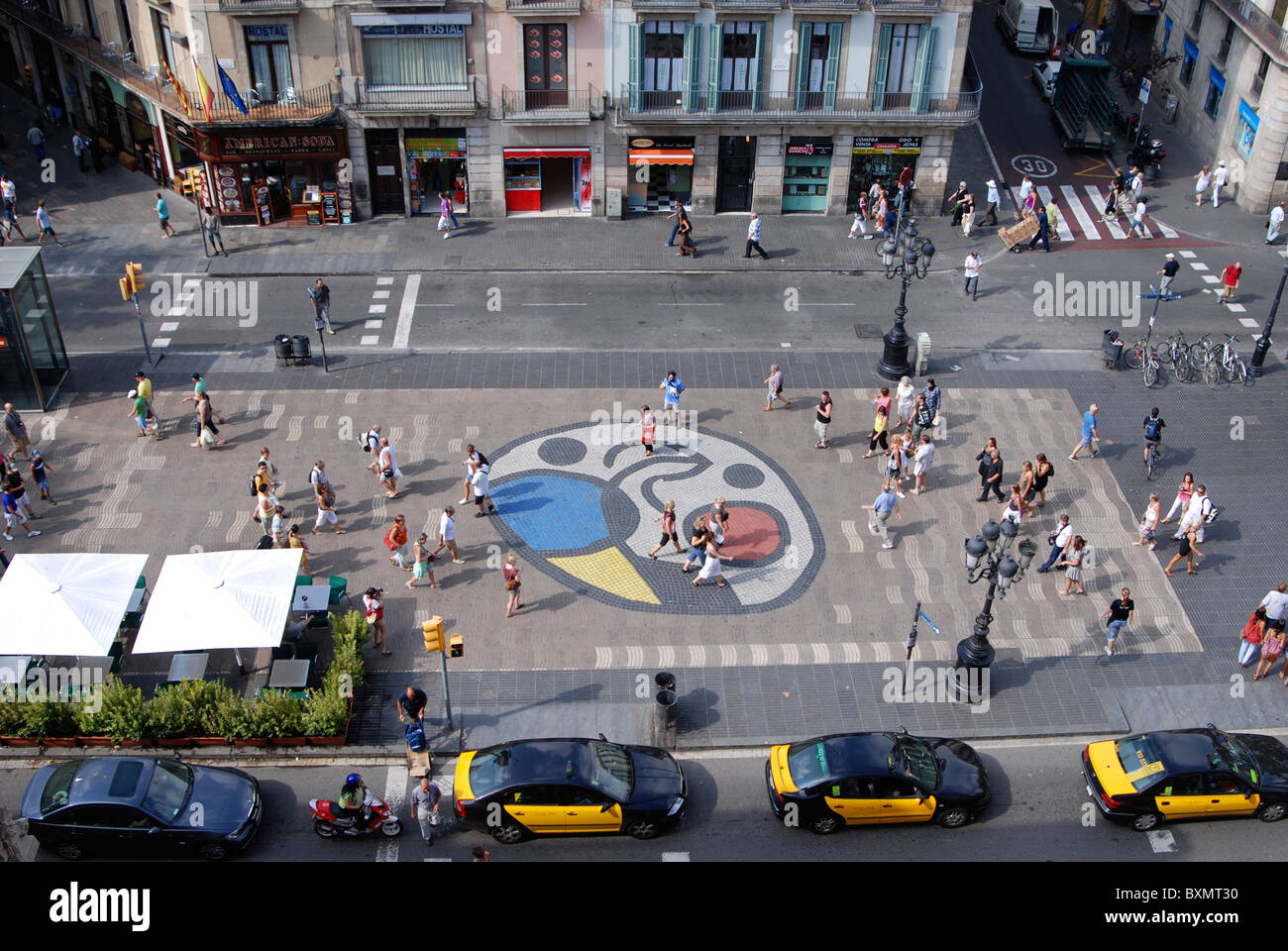 Las Ramblas di Barcellona Foto Stock