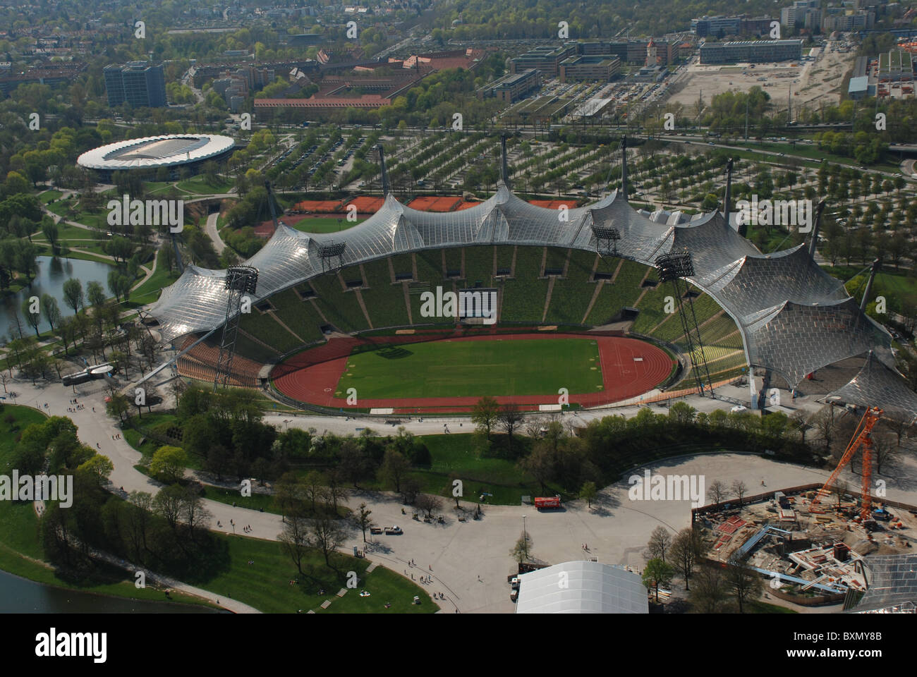 Lo Stadio Olimpico di Monaco di Baviera Foto Stock