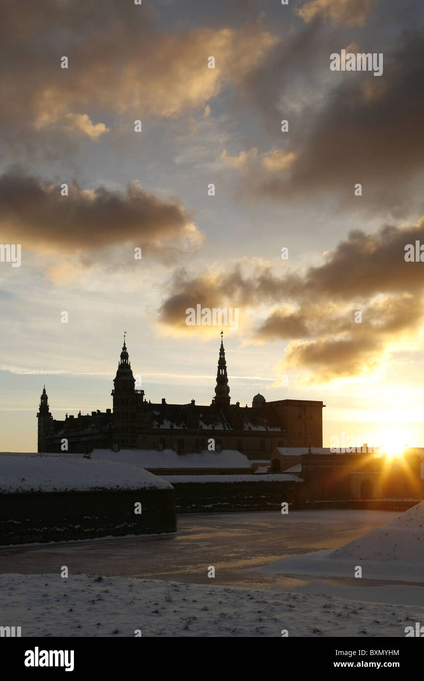 Il Castello di Kronborg, Helsingør, Zelanda, Danimarca Foto Stock