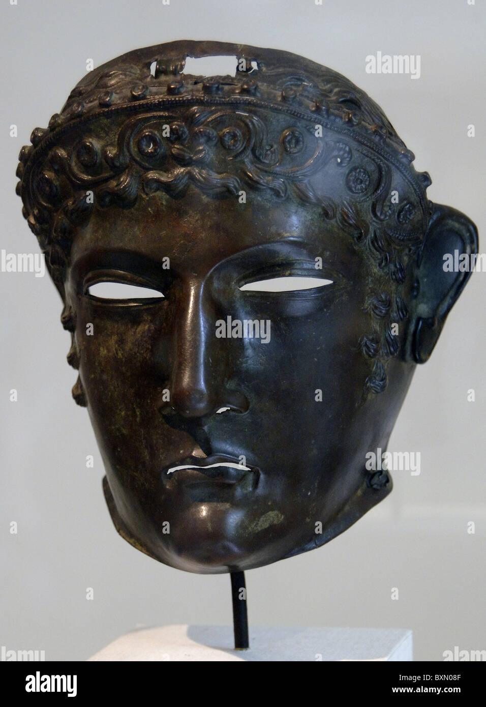 Arte romana. Maschera di bronzo usati dai soldati romani durante il corso di  formazione. 2° secolo. Metropolitan Museum of Art. New York. Stati Uniti  Foto stock - Alamy