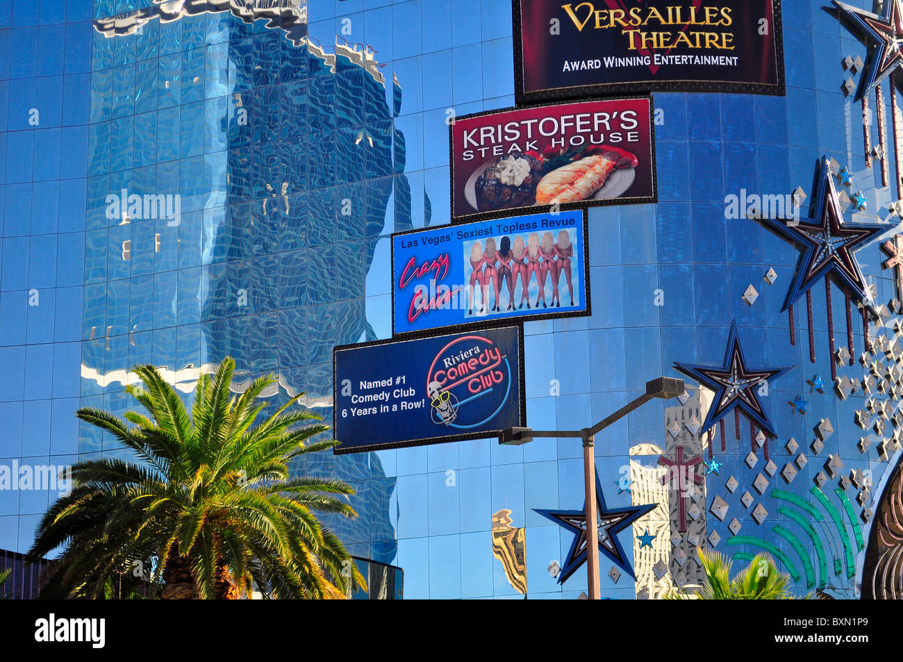 Riviera Hotel Casino, Las Vegas, Nevada, STATI UNITI D'AMERICA Foto Stock