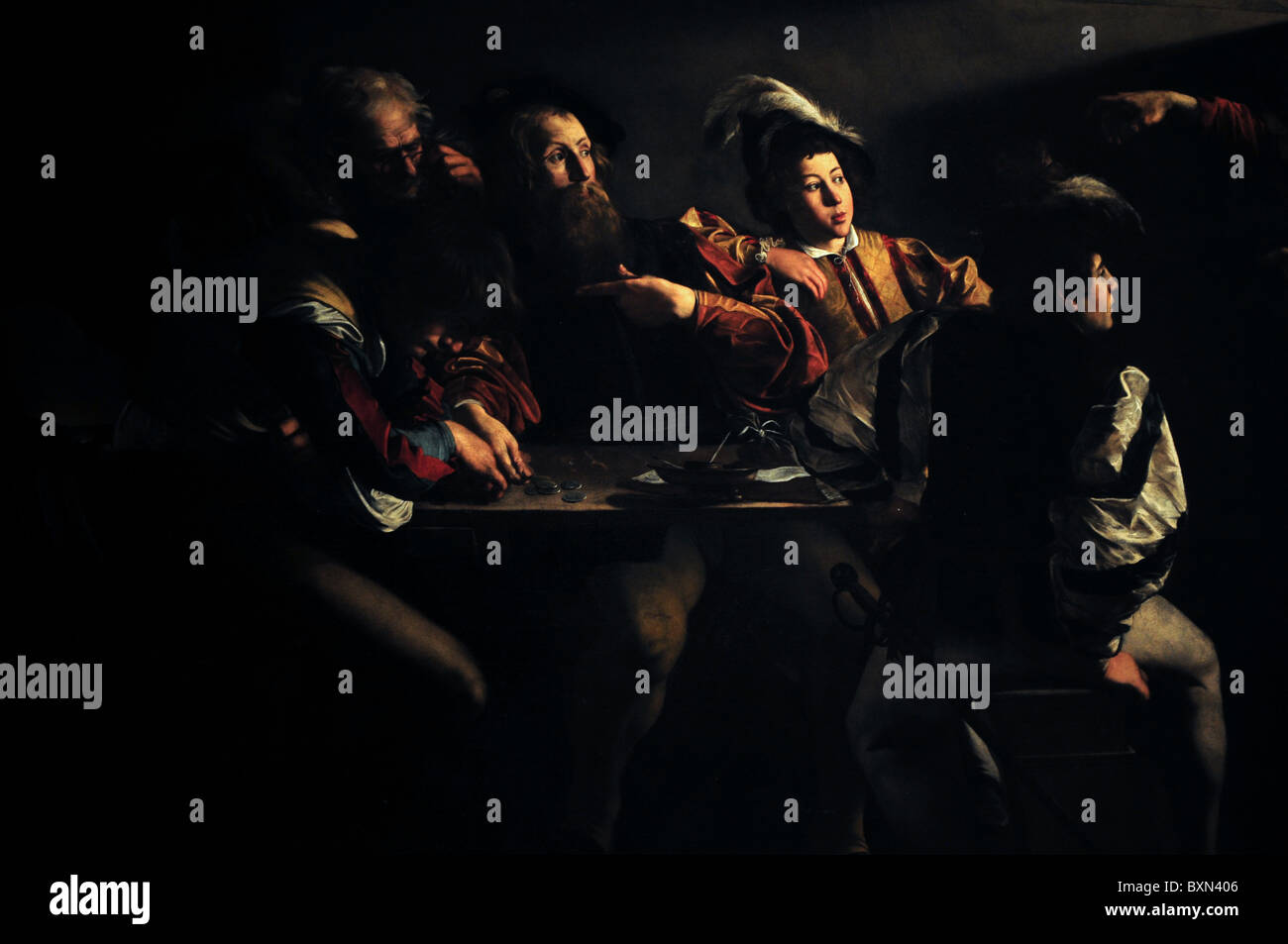 Caravaggio San Luigi Dei Francesi Vocazione Di San Matteo Caravaggio la vocazione di san Matteo dipinto nella cappella Contarelli
