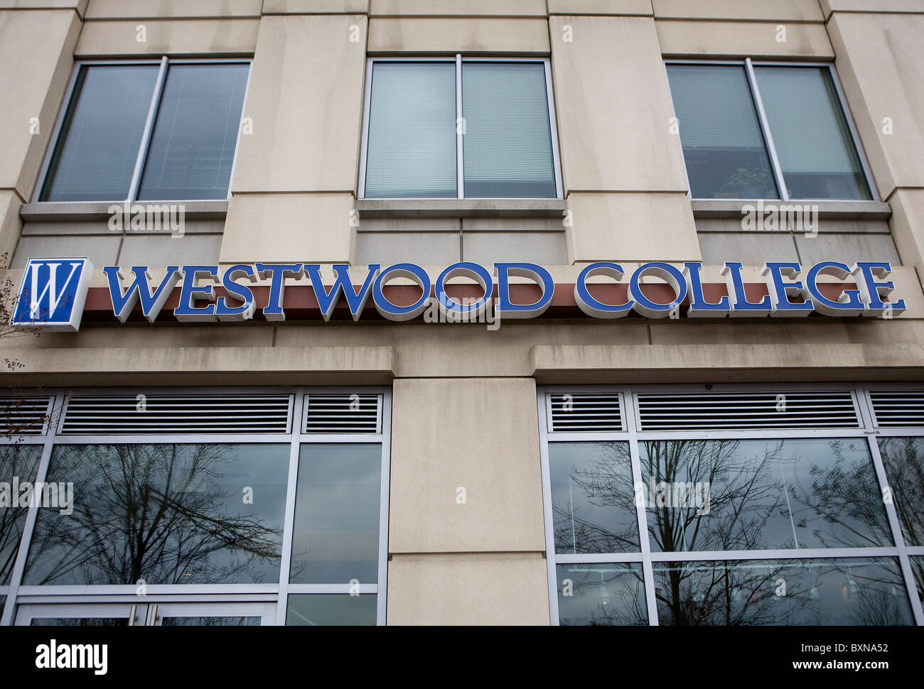 A Westwood College for-profit college. Foto Stock