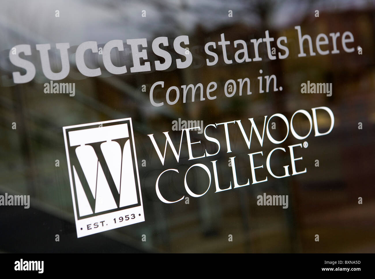 A Westwood College for-profit college. Foto Stock