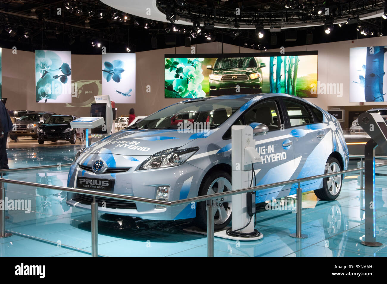La Toyota Prius Plug-in hybrid al 2010 North American International Auto Show di Detroit Foto Stock