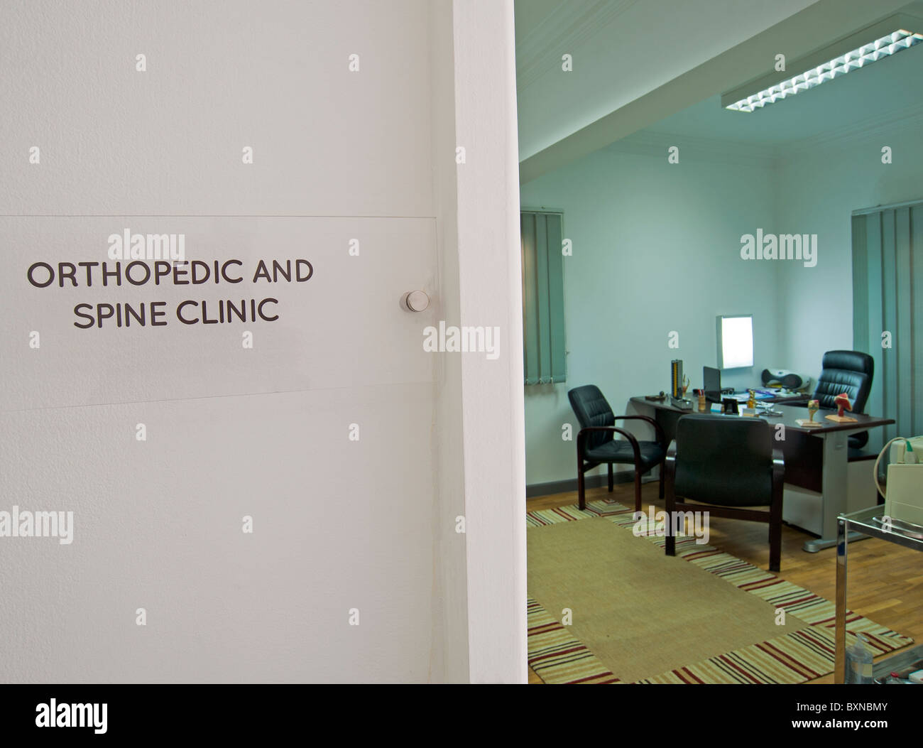 Sala di consultazione in una clinica ospedaliera Foto Stock