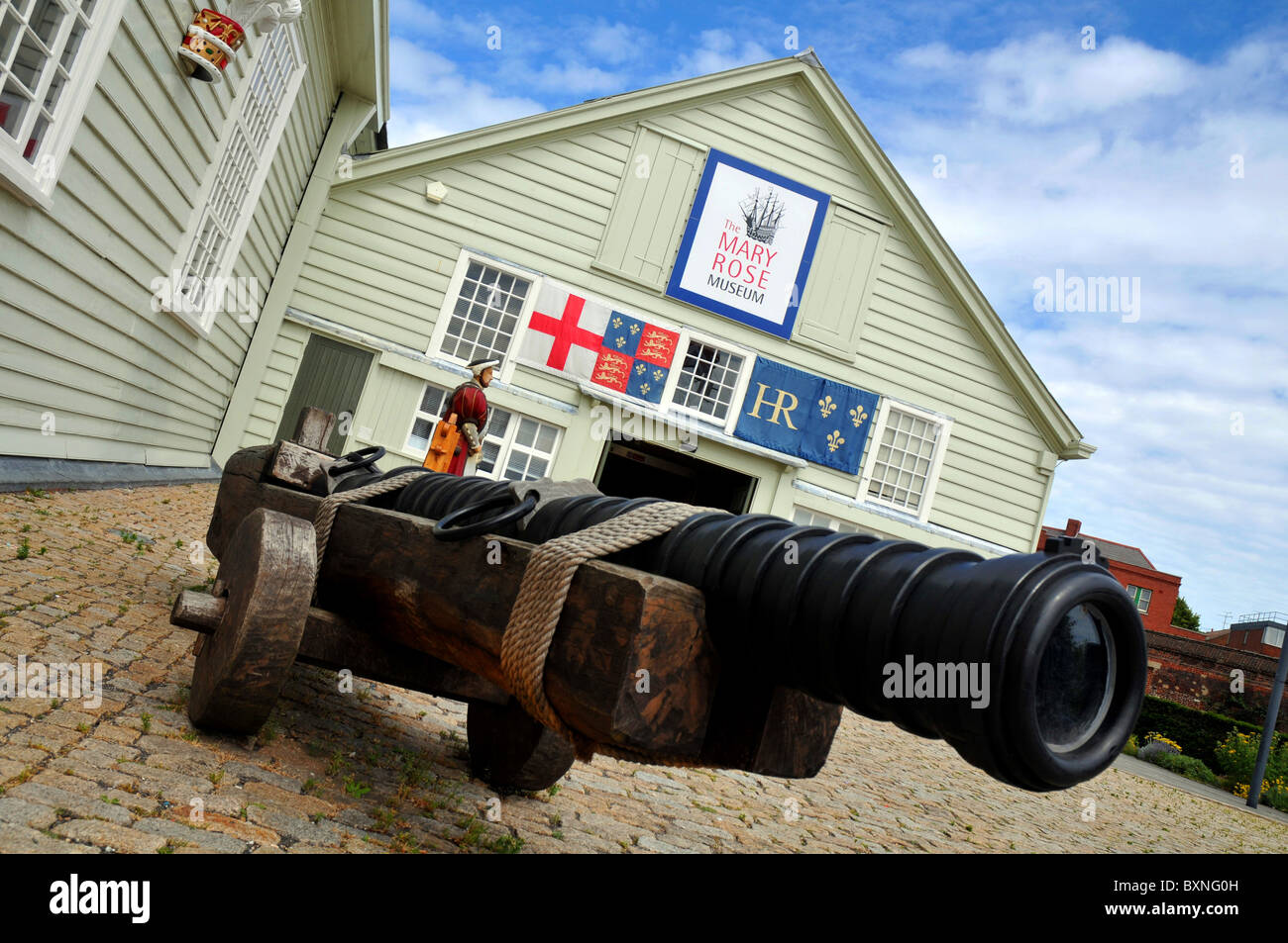 Il Museo Mary Rose. Portsmouth Historic Dockyard, Portsmouth, Hampshire, Gran Bretagna, Regno Unito (questo è l'ex museo e non è più utilizzato) Foto Stock