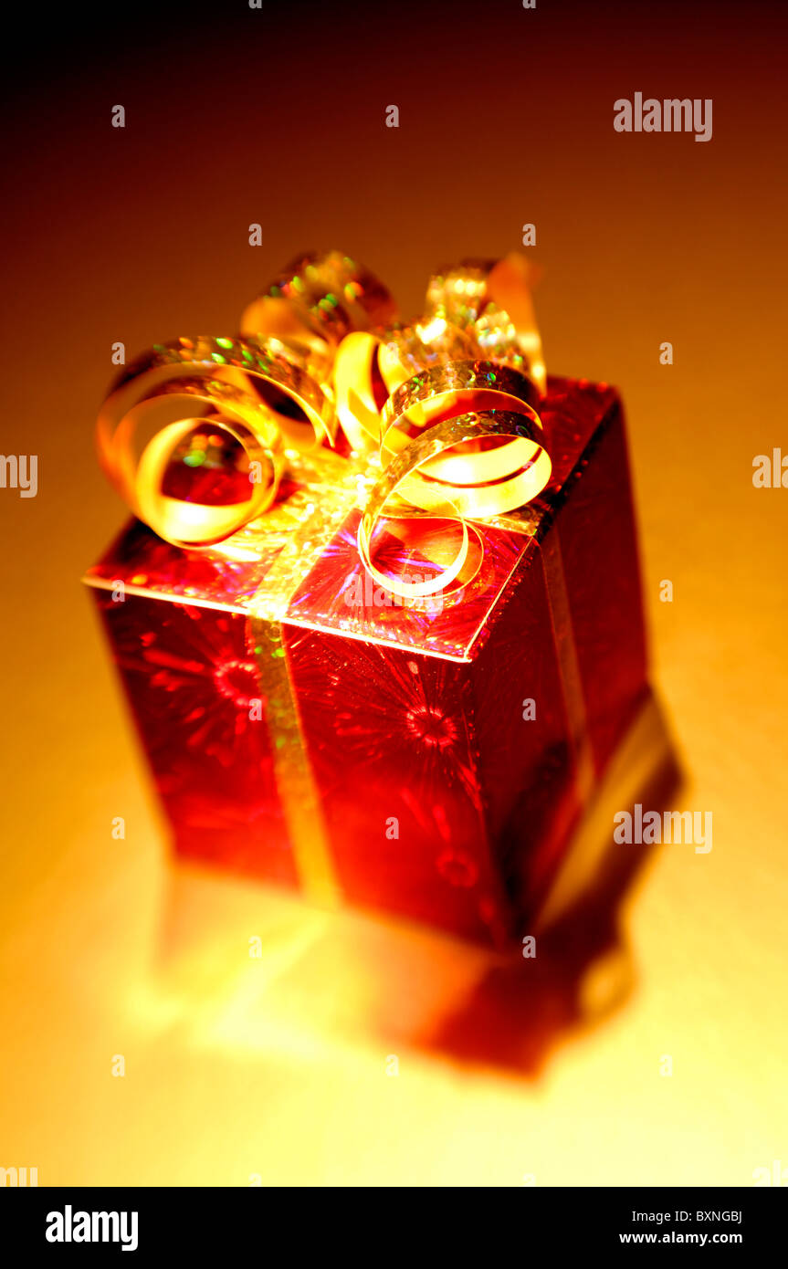 Gift Wrapped presente Foto Stock