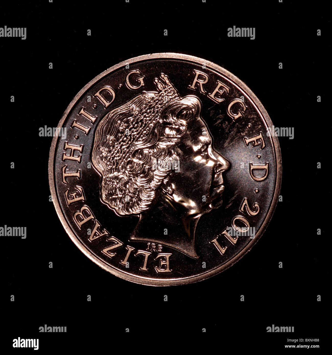 2011 due penny Foto Stock