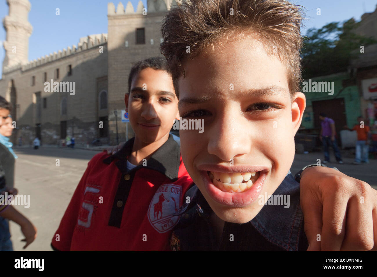 I bambini di strada, il Cairo, Egitto Foto Stock
