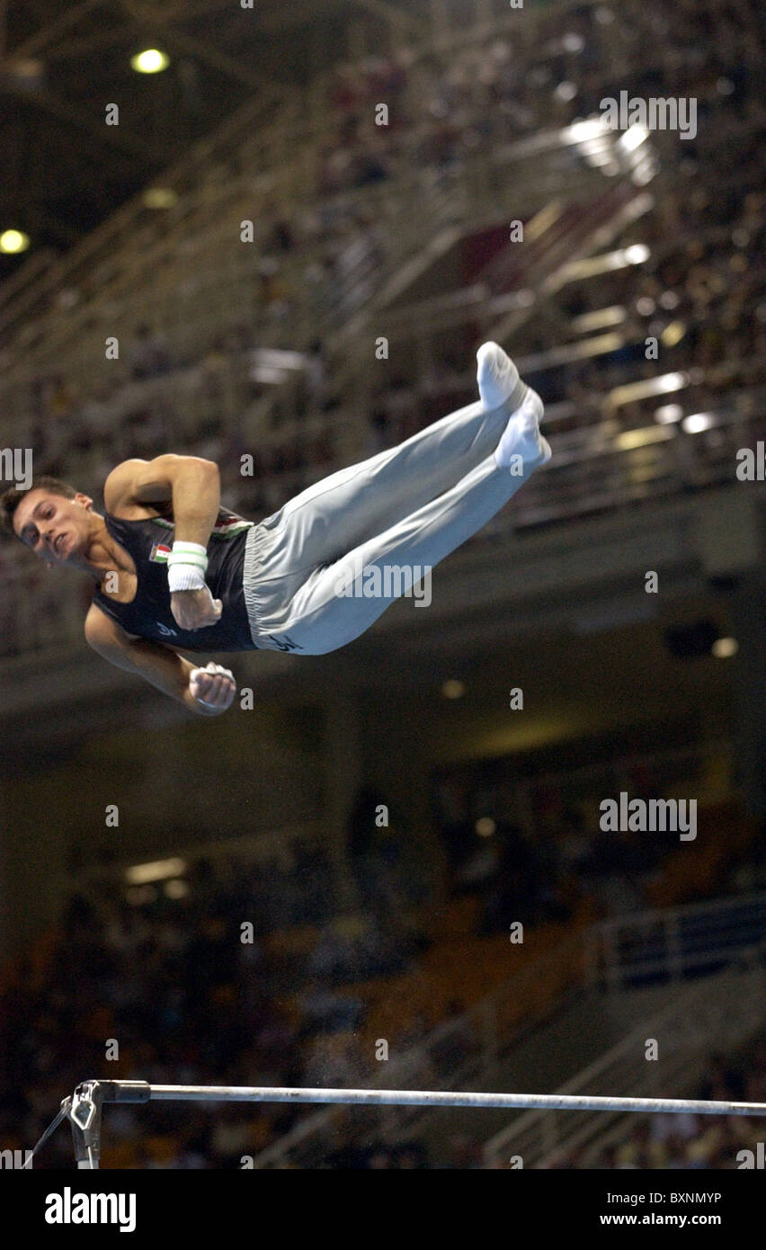 I Giochi Olimpici di Atene. 2004 ginnastica artistica. Foto Stock