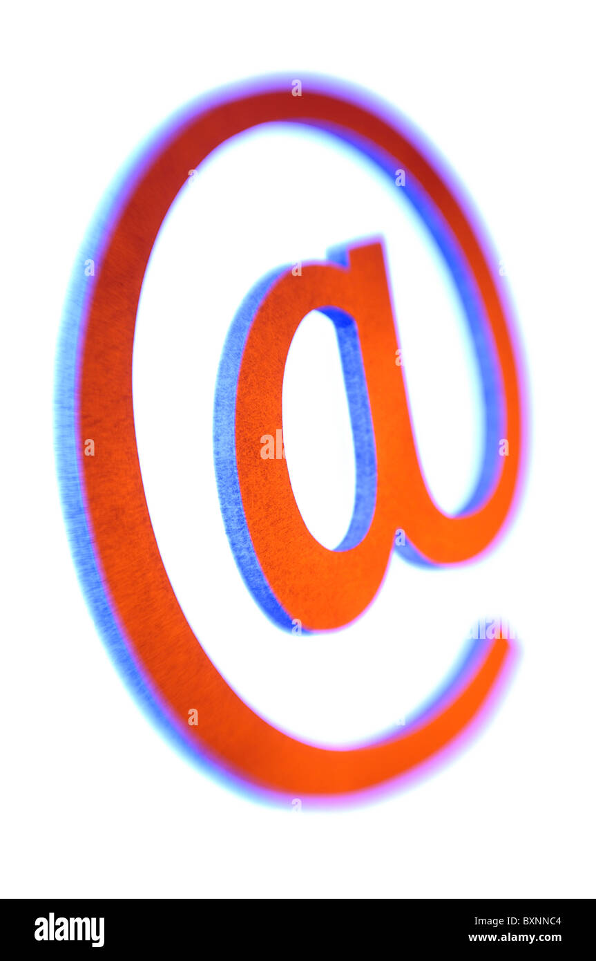 al simbolo del email Foto Stock