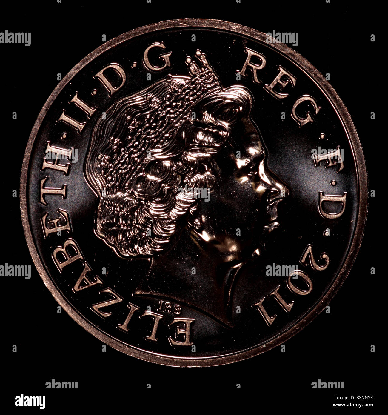 2011 sterling coin Foto Stock
