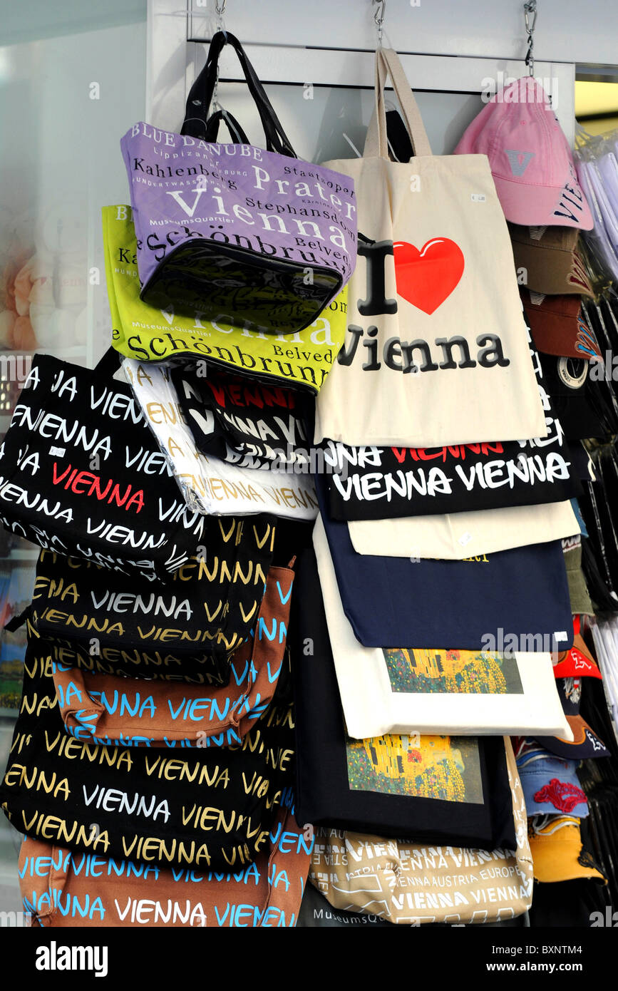 Io amo i sacchetti di Vienna, Vienna, Austria Foto Stock