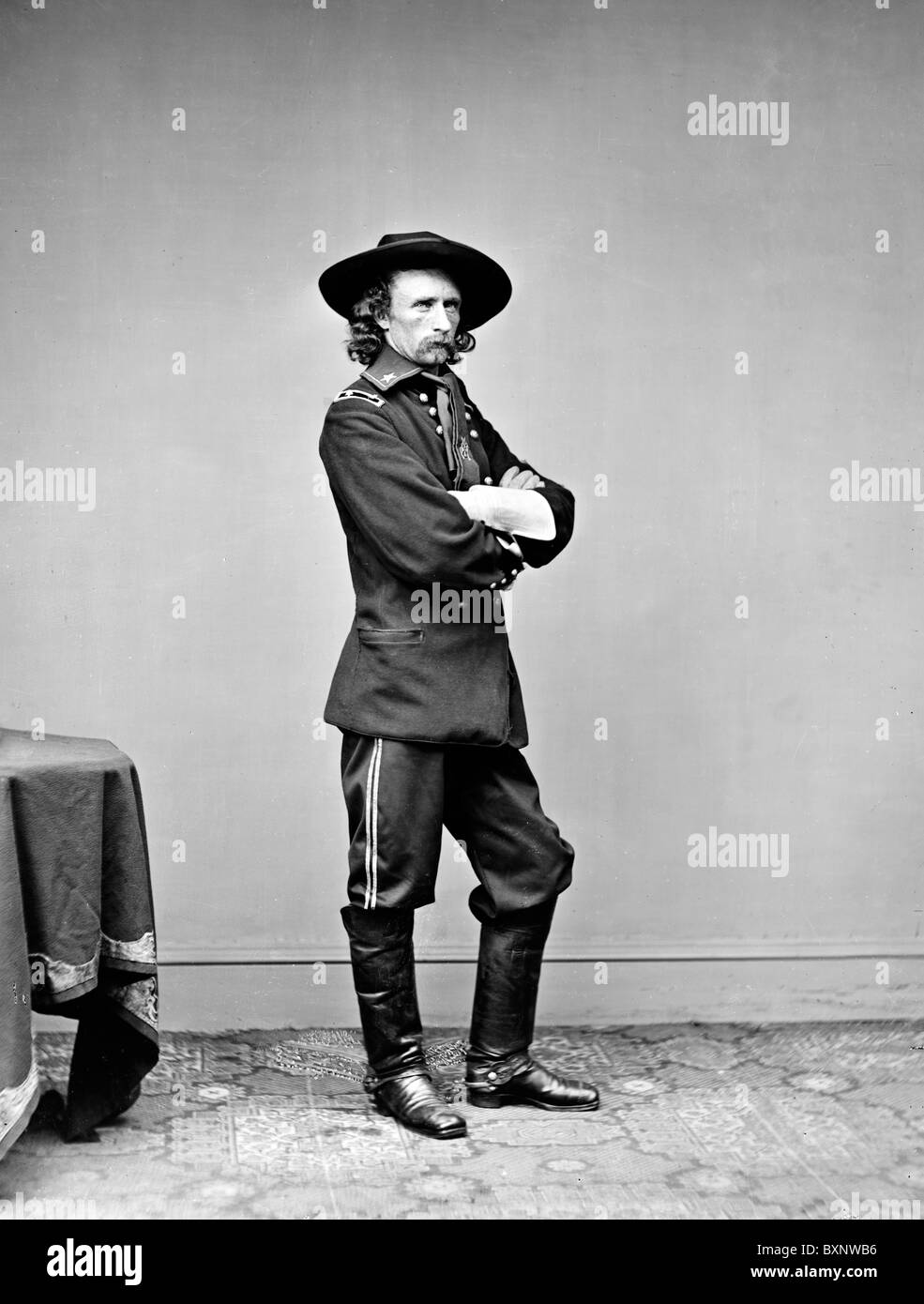 Generale Custer George Armstrong Custer Foto Stock