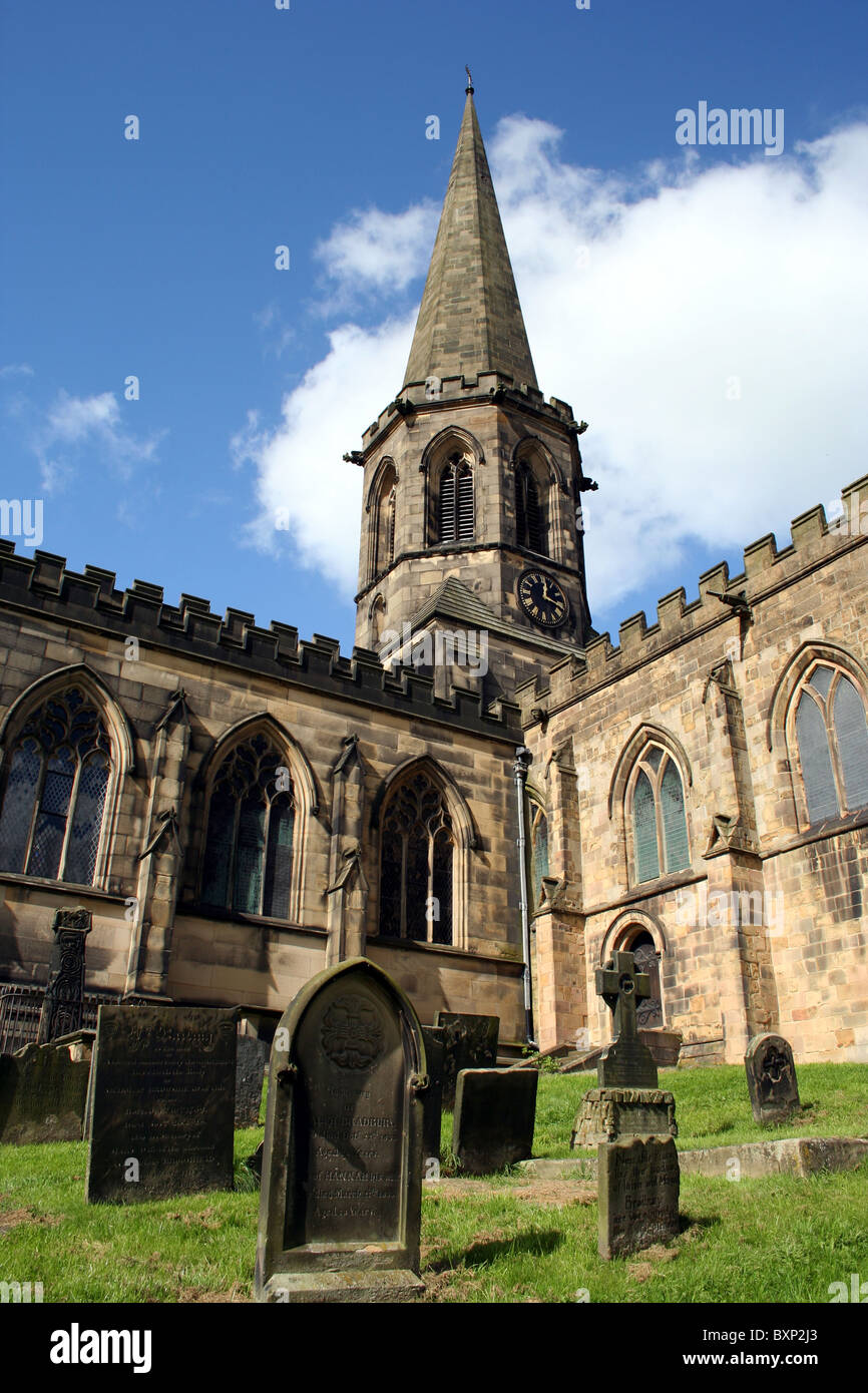 Chiesa di tutti i santi, Bakewell, Derbyshire. Foto Stock
