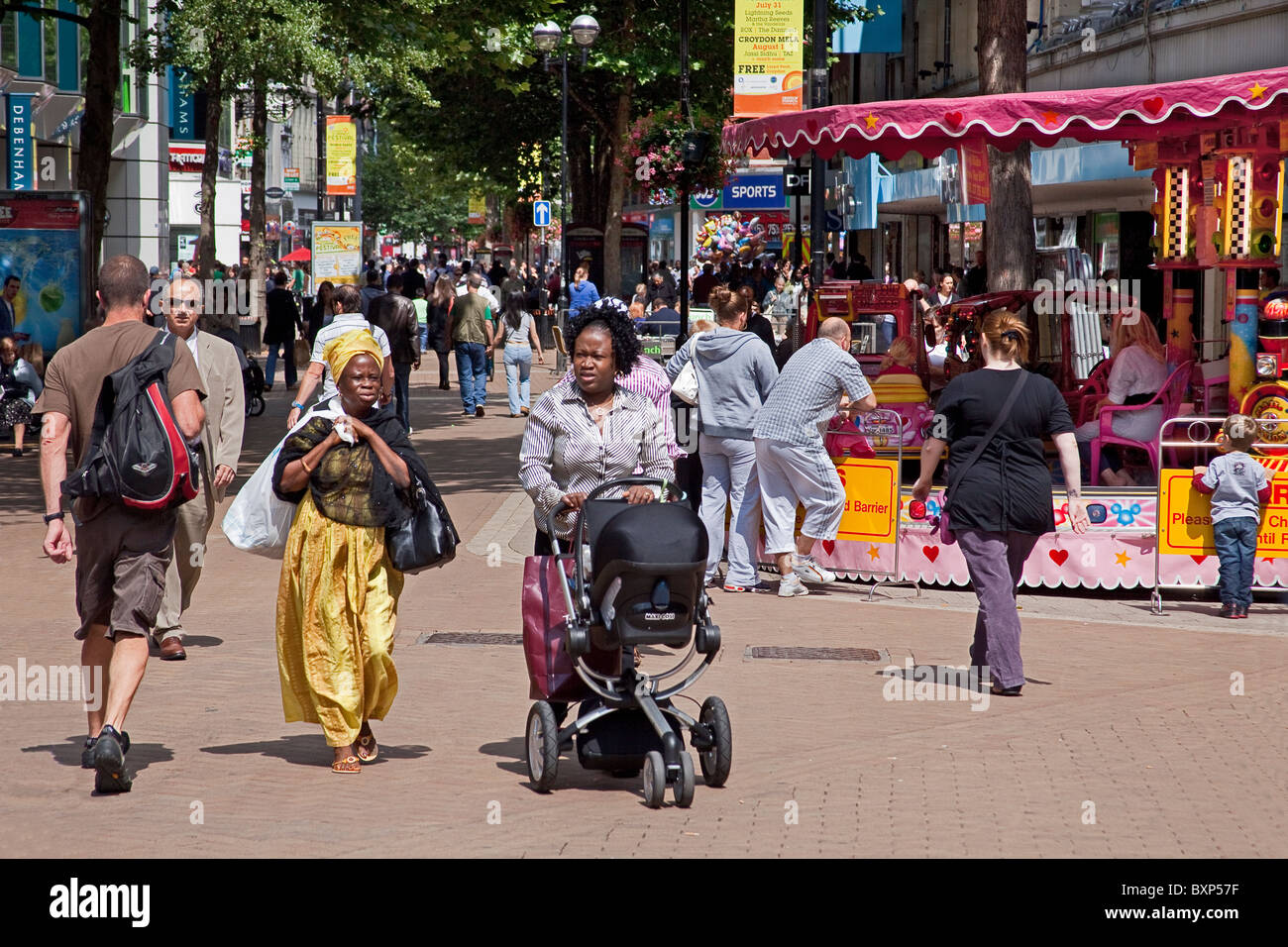 Il quartiere dello shopping, Croydon Foto Stock