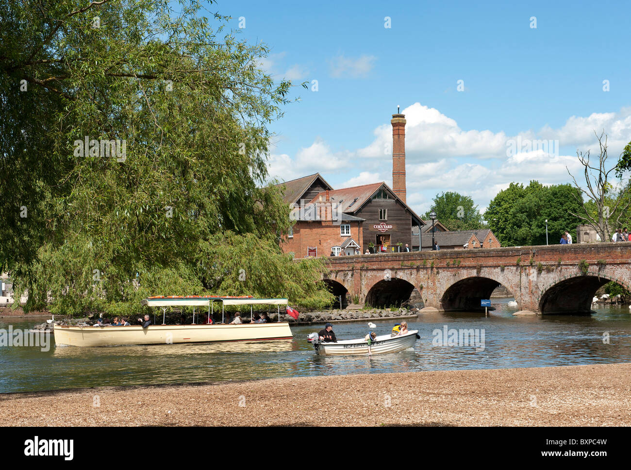 Il fiume Avon Stratford Upon Avon Foto Stock