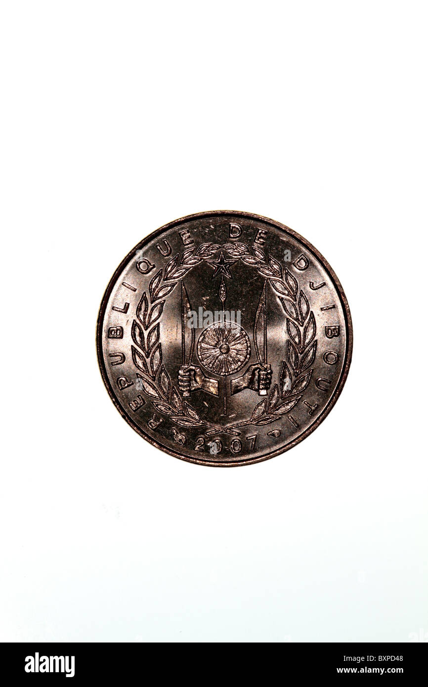 Gibuti coin - 10 franchi Foto Stock