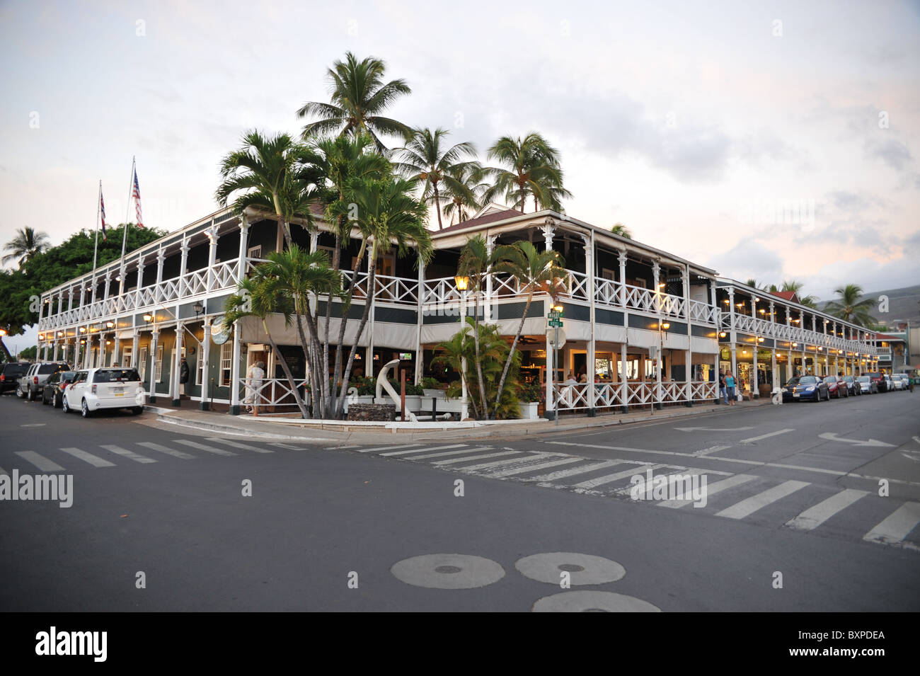 Oh cittadina di Lahaina Foto Stock