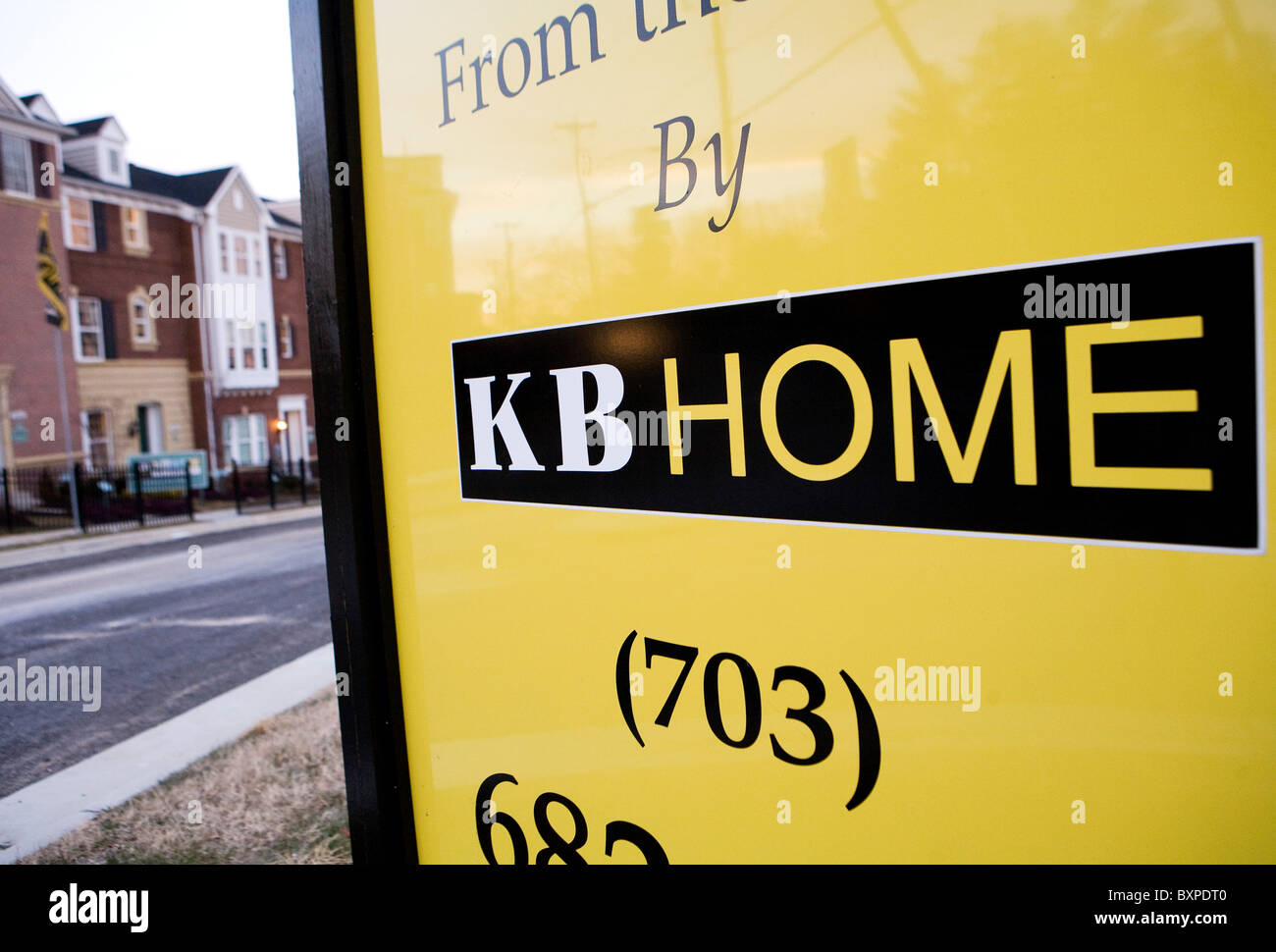 Un KB Home sviluppo di alloggiamento. Foto Stock