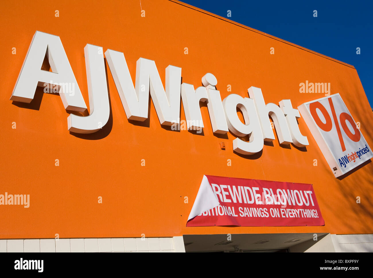 Una AJ Wright negozio di abbigliamento. Foto Stock