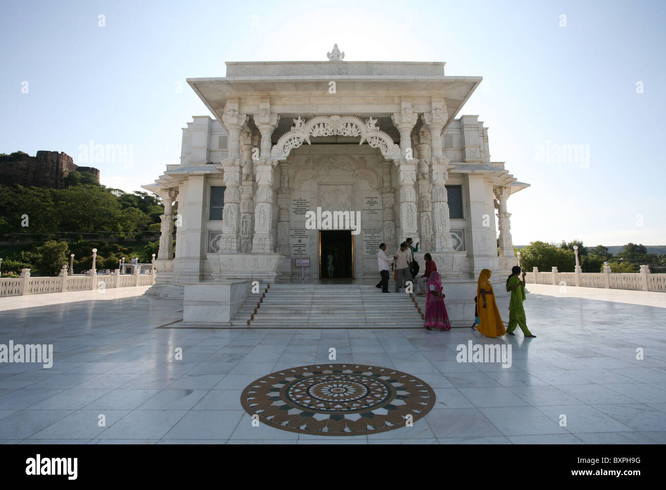La bellissima Shri Lakshmi Narayan Temple a Jaipur, Rajasthan India del Nord Foto Stock