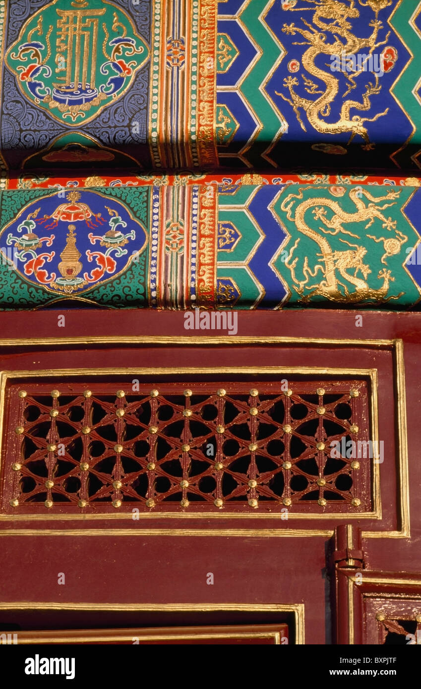 Dettagli di Pagoda Foto Stock